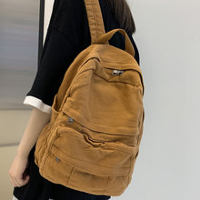 Load image into Gallery viewer, Girl Fabric School Bag New Fashion College Student Vintage Women Backpack Canvas Female Laptop Bag Travel Kawaii Ladies Backpack
