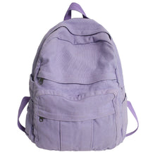 Load image into Gallery viewer, Girl Fabric School Bag New Fashion College Student Vintage Women Backpack Canvas Female Laptop Bag Travel Kawaii Ladies Backpack
