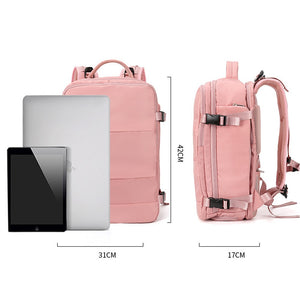 17 Inch USB Gym Bag Dry Wet Backpack Female Girl Backpacks  Women Nylon Shoulder Bag Student Schoolbag Laptop School Bag X137A