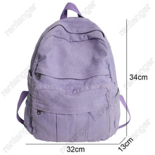 Load image into Gallery viewer, Girl Fabric School Bag New Fashion College Student Vintage Women Backpack Canvas Female Laptop Bag Travel Kawaii Ladies Backpack
