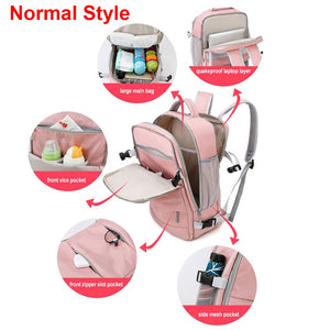 17 Inch USB Gym Bag Dry Wet Backpack Female Girl Backpacks  Women Nylon Shoulder Bag Student Schoolbag Laptop School Bag X137A