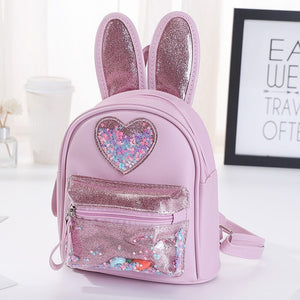 Children Small Backpack Purse Cute Leather School Bags for Kids Girl Princess School Backpack Bag Back Pack Mochila Feminina