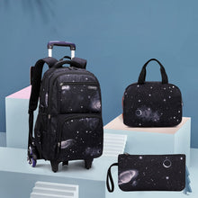 Load image into Gallery viewer, Star roller backpack set + lunch bag + pencil case
