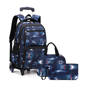 Star roller backpack set + lunch bag + pencil case