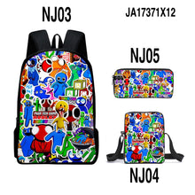 Load image into Gallery viewer, Rainbow Friends Backpack Colorful Boys Girls School Bags Capacity School Students Boys Girls Anime Cartoon Waterproof Backpack
