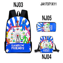 Load image into Gallery viewer, Rainbow Friends Backpack Colorful Boys Girls School Bags Capacity School Students Boys Girls Anime Cartoon Waterproof Backpack
