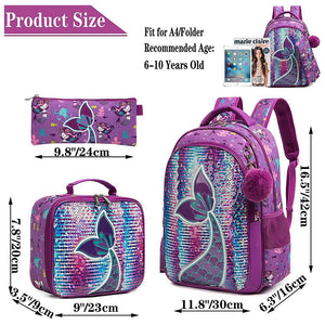 Mermaid backpack set