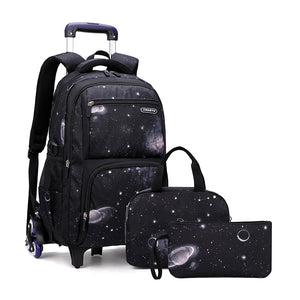 Star roller backpack set + lunch bag + pencil case