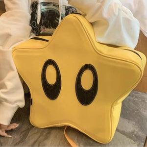 Big Eyes Star Backpack Korean Spicy Girl Y2K Cute Fashion Bag Student Schoolbag Women Kawaii Waterproof Kids Travelling Backpack