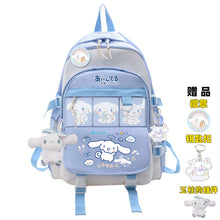 Load image into Gallery viewer, Anime Sanrio Plush Toy Cinnamoroll Backpack Children Girl Boy Black Blue Schoolbag Kawaii Student School Bag Computer Large Gift
