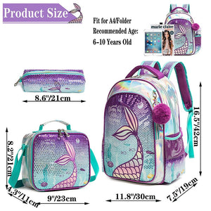 Mermaid backpack set