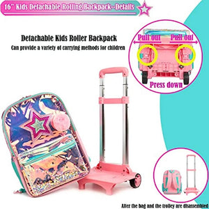 3-piece wheeled backpack