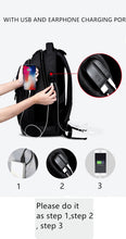 Load image into Gallery viewer, Men&#39;s Oxford Waterproof Rucksack rechargeable USB business computer bag casual backpack Senior high school student schoolbag
