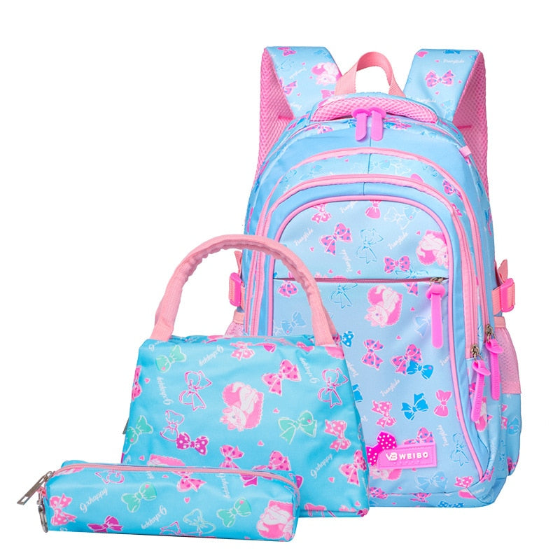 3pcs/set printed school bags