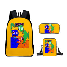 Load image into Gallery viewer, Rainbow Friends Backpack Colorful Boys Girls School Bags Capacity School Students Boys Girls Anime Cartoon Waterproof Backpack
