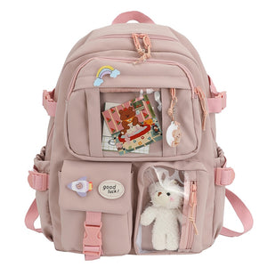 Study Women Laptop Backpack Boys Girls School Books Bags For Teenage Girls Kawaii College Student Kids Book Bag Rucksack