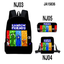 Load image into Gallery viewer, Rainbow Friends Backpack Colorful Boys Girls School Bags Capacity School Students Boys Girls Anime Cartoon Waterproof Backpack
