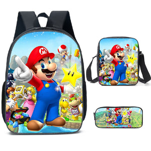 Mario Brothers 3D 3-Piece Backpack