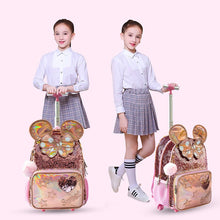 Load image into Gallery viewer, 3 in 1 Rolling Backpack Sequin
