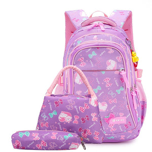 3pcs/set printed school bags