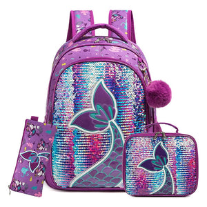 Shiny backpack set