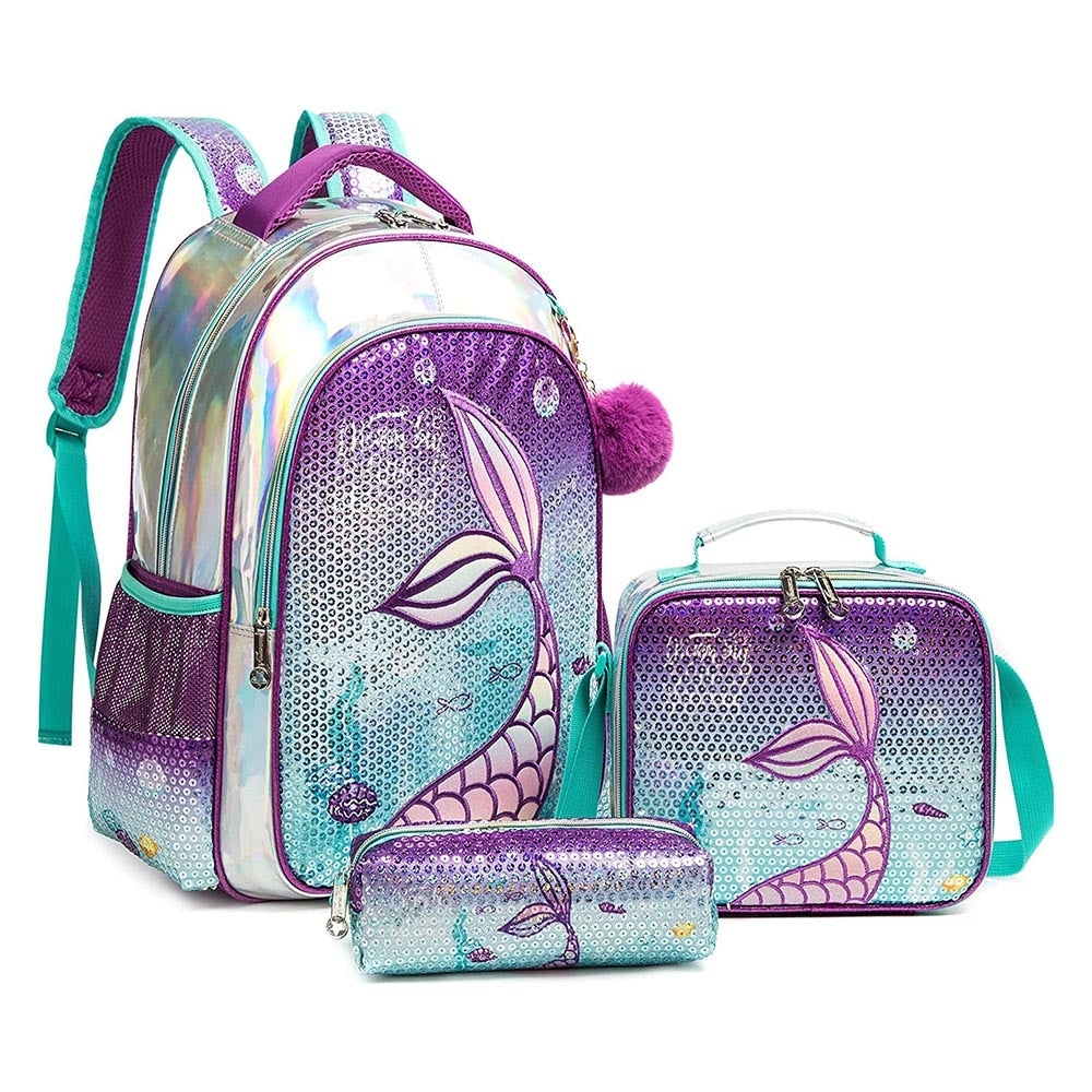 Mermaid backpack set