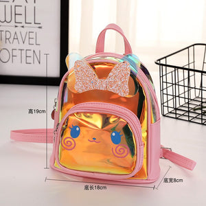 Children Small Backpack Purse Cute Leather School Bags for Kids Girl Princess School Backpack Bag Back Pack Mochila Feminina