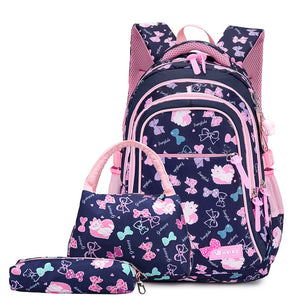3pcs/set printed school bags