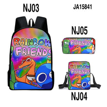 Load image into Gallery viewer, Rainbow Friends Backpack Colorful Boys Girls School Bags Capacity School Students Boys Girls Anime Cartoon Waterproof Backpack
