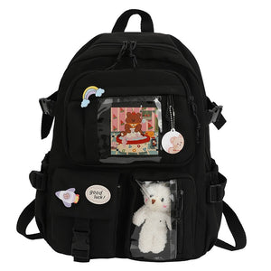 Study Women Laptop Backpack Boys Girls School Books Bags For Teenage Girls Kawaii College Student Kids Book Bag Rucksack