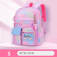 Load image into Gallery viewer, 2022 New Primary School Backpack Cute Colorful Bags for Girls Princess School Bags Waterproof Children Rainbow Series Schoolbags
