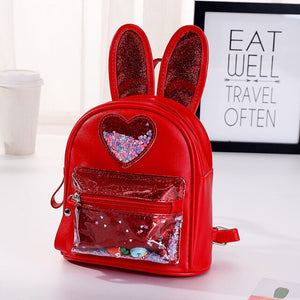 Children Small Backpack Purse Cute Leather School Bags for Kids Girl Princess School Backpack Bag Back Pack Mochila Feminina