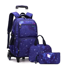 Load image into Gallery viewer, Star roller backpack set + lunch bag + pencil case
