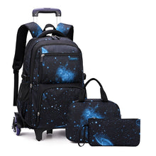 Load image into Gallery viewer, Star roller backpack set + lunch bag + pencil case
