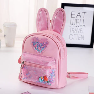 Children Small Backpack Purse Cute Leather School Bags for Kids Girl Princess School Backpack Bag Back Pack Mochila Feminina