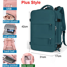 Load image into Gallery viewer, 17 Inch USB Gym Bag Dry Wet Backpack Female Girl Backpacks  Women Nylon Shoulder Bag Student Schoolbag Laptop School Bag X137A
