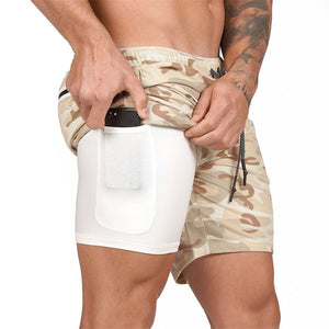 2 in 1 fitness shorts