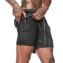 Load image into Gallery viewer, 2 in 1 fitness shorts
