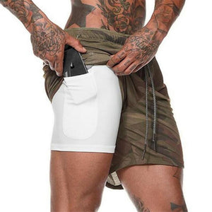 2 in 1 fitness shorts