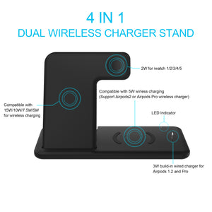 Support de chargeur sans fil rapide Qi 15W