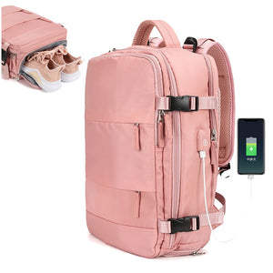 17 Inch USB Gym Bag Dry Wet Backpack Female Girl Backpacks  Women Nylon Shoulder Bag Student Schoolbag Laptop School Bag X137A