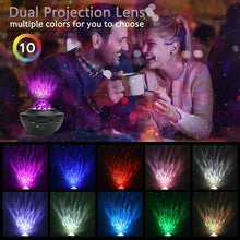 Load image into Gallery viewer, rojecteur LED ciel étoilé galaxie veilleuse USB Bluetooth lecteur de musique enfants adultes chambre/fête lampe de Projection romantique cadeaux
