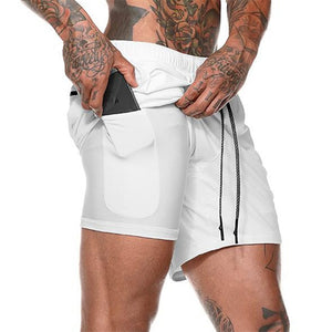 2 in 1 fitness shorts