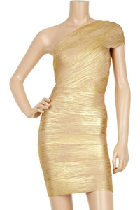 Robe fashion Gold en bandage