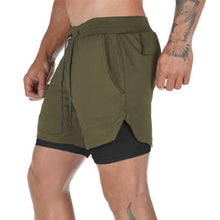 Load image into Gallery viewer, 2 in 1 fitness shorts
