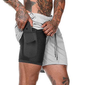 2 in 1 fitness shorts