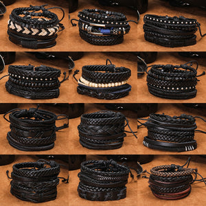 Trendy 5pcs bracelet hip hop