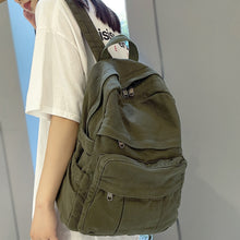 Load image into Gallery viewer, Girl Fabric School Bag New Fashion College Student Vintage Women Backpack Canvas Female Laptop Bag Travel Kawaii Ladies Backpack
