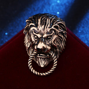 Nouveau Rétro   Broche Lion Tête