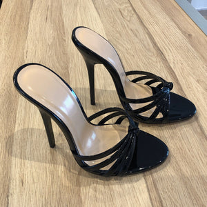 Mules de luxe à talons hauts